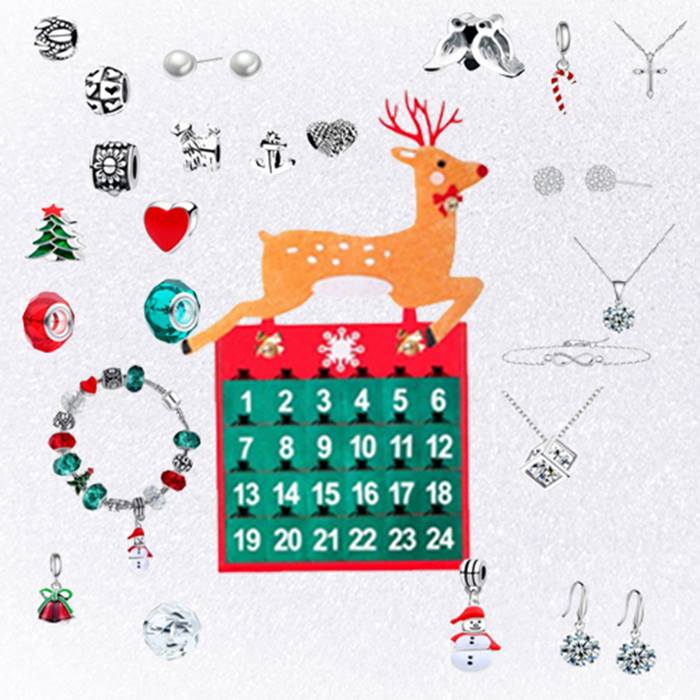 24-Day Jewellery Advent Calendar with Gifts made with Crystals from Swarovski - 3 Designs