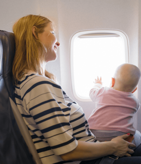 Babys first flight