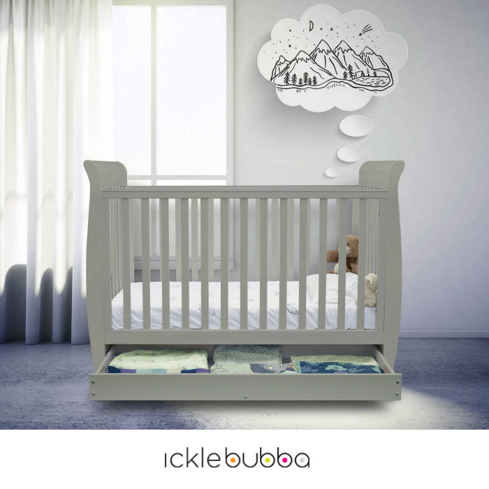 Ickle Bubba Luna 3 In 1 Cot Bed With Storage Drawer