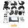 Joie Chrome DLX (i-Snug & i-Venture Car Seat) Everything You Need Travel System With Carrycot and ISOFIX Base Bundle