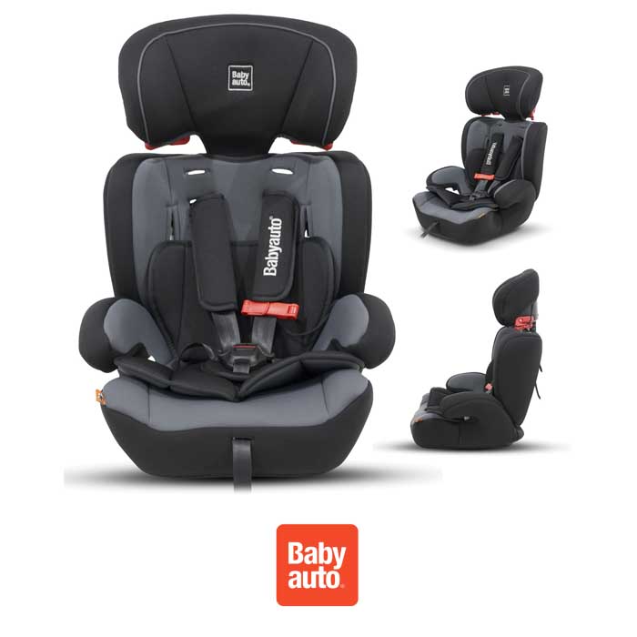 Babyauto Konar Trio Every Stage Group 123 Car Seat - Black Grey