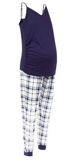 New look Maternity Blue Check Pyjama Set 