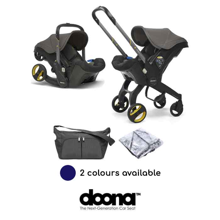 Doona Infant Car Seat / Stroller With Free Raincover & Changing Bag