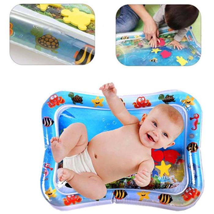 Inflatable 'Tummy Time' Baby Water Mat