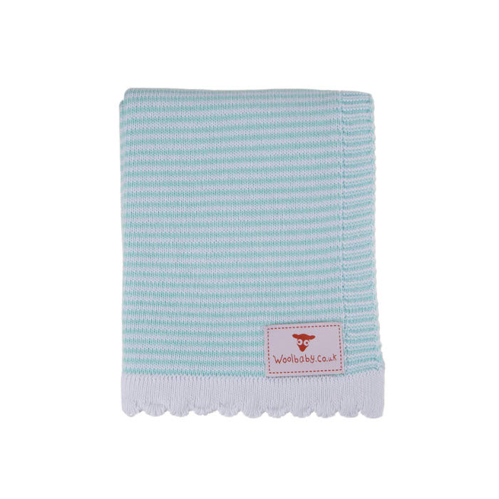 Mint-Stripe-Baby-Blanket