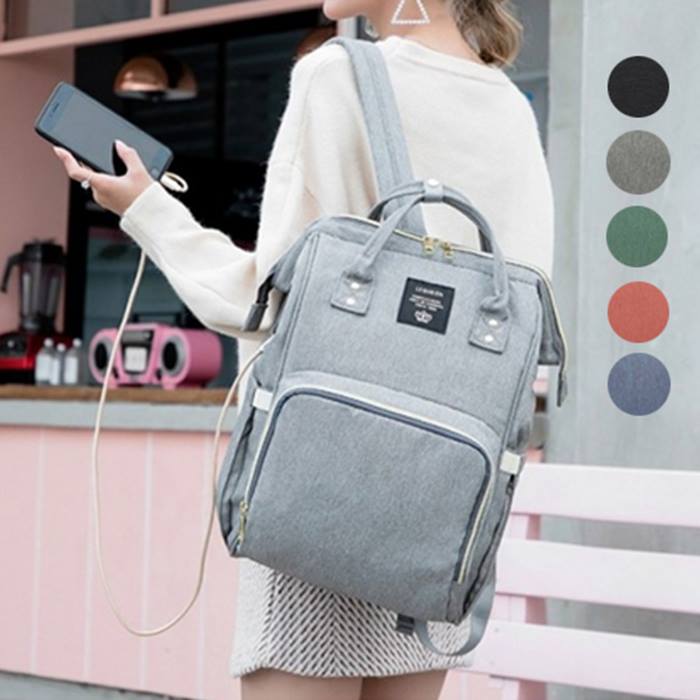 Baby Changing Backpack With Built-in USB Charger - 5 Colours