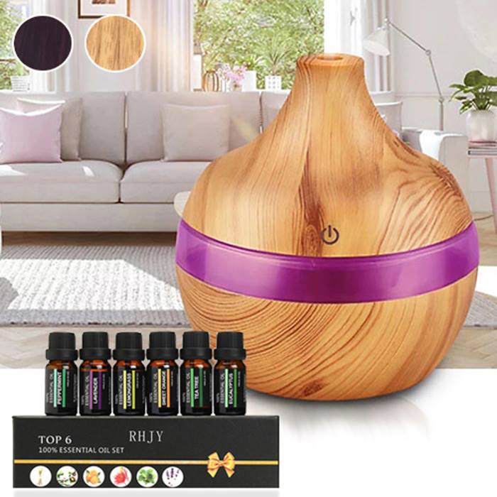 Electric Aroma Humidifier With Optional Essential Oils - 3 Designs & 2 Colours