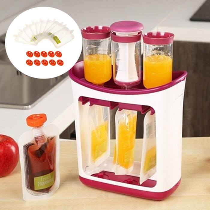 Baby Food Storage Bags with Optional Baby Food Maker