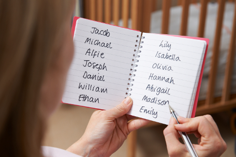 Baby names notes