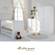 Little Acorns Luxury Sophia 5 Piece Nursery Room Set With Deluxe 4inch Foam Mattress