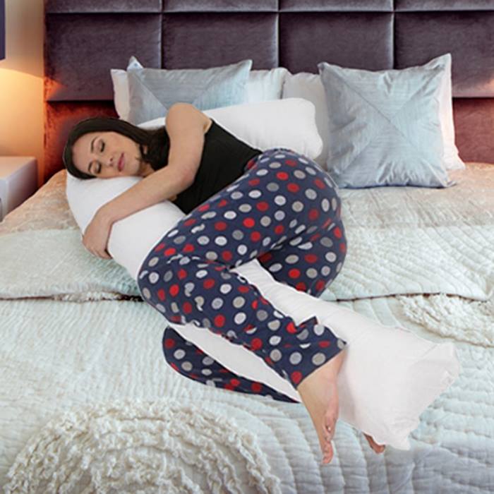 Giant L-Shaped Support Pillow with Optional Cover - 6 Colours