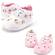 Floral Embroidered Soft Baby Shoes - 2 Colours