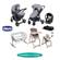 Chicco - 4 Piece Urban Plus Travel System Everything You Need Bundle 4styles