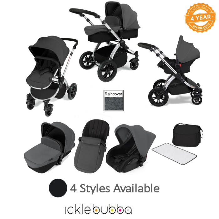 ickle bubba Stomp V2 (Black Frame) All In One Travel System