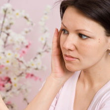 Mum looking in mirror