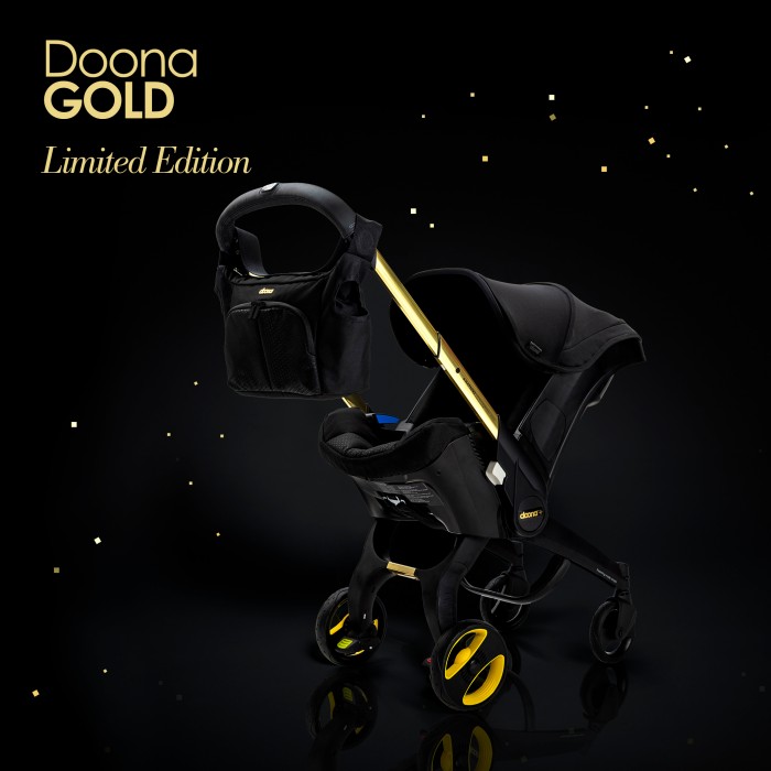 Doona Infant Car Seat Stroller Special Edition - Black and Gold