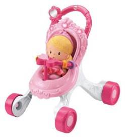 Fisher Price Princess Chime Doll & Stroller Gift Set