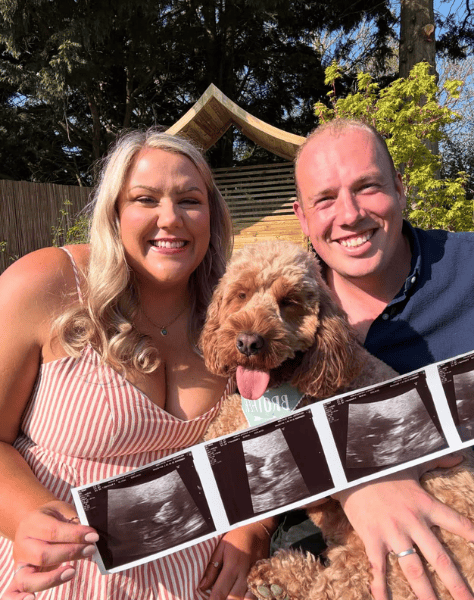 Laura and husband share scan photos