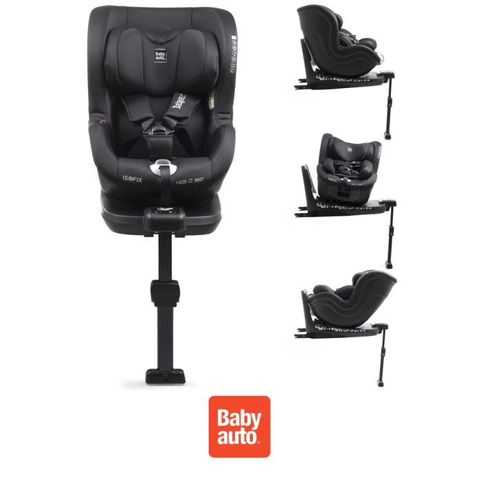 Babyauto Signa iSize Spin 360 Group 0123 ISOFIX Car Seat Black