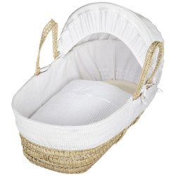 John Lewis waffle moses basket