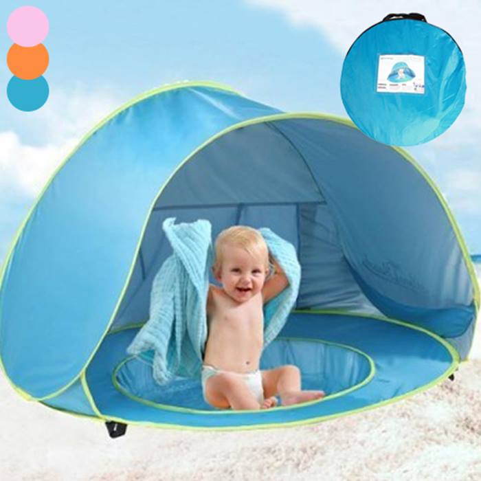 Kids Portable Waterproof Paddling Pool Tent - 3 Colours
