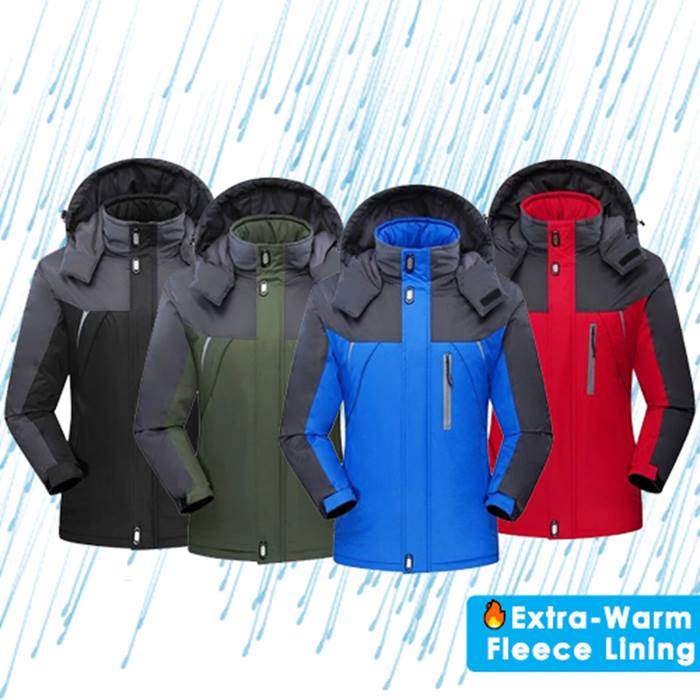 Wind & Waterproof Fleece Lined Unisex Coat - 4 Colours