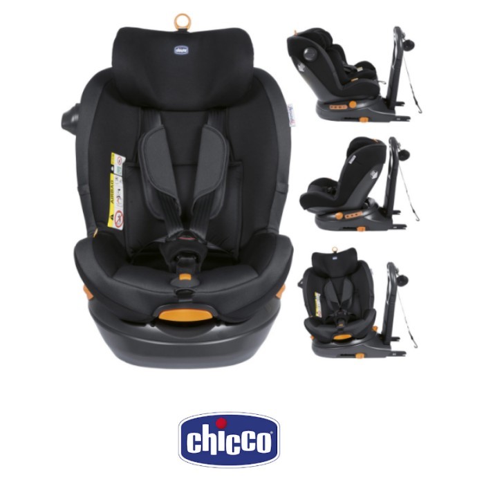 Chicco Around U Group 0+/1 i-Size 360 Spin ISOFIX Baby Car Seat - Jet Black