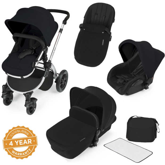 ickle bubba Stomp V2 Black All-in-One Travel System (Black)