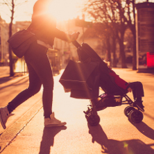 Mum with changing bag