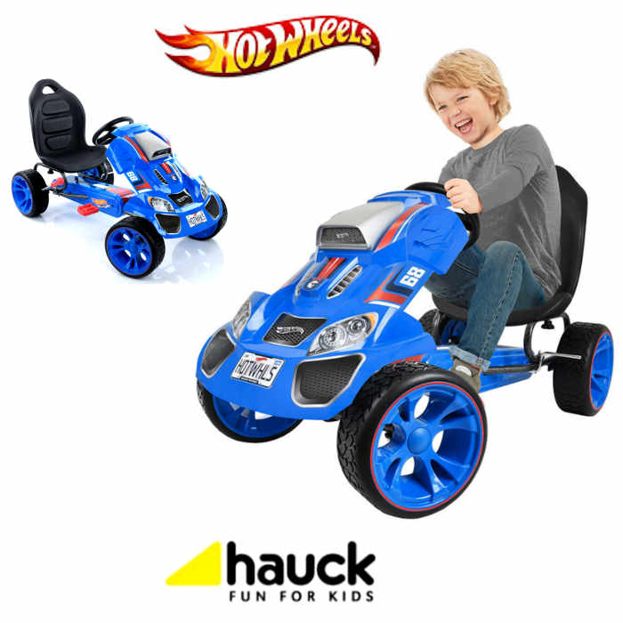 Hauck Hot Wheels XL Pedal Grow With Child Go-Kart (3-12yrs) - Blue