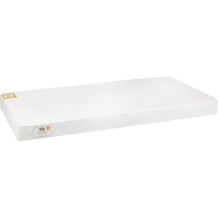 Mother & Baby White/Gold Pocket Sprung Cot Bed Mattress