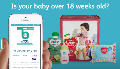 Collect your Growing Family Pack when your baby is over 18 weeks 
