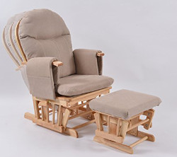 Habebe Glider Rocking Nursing Recliner Chair with footstool 