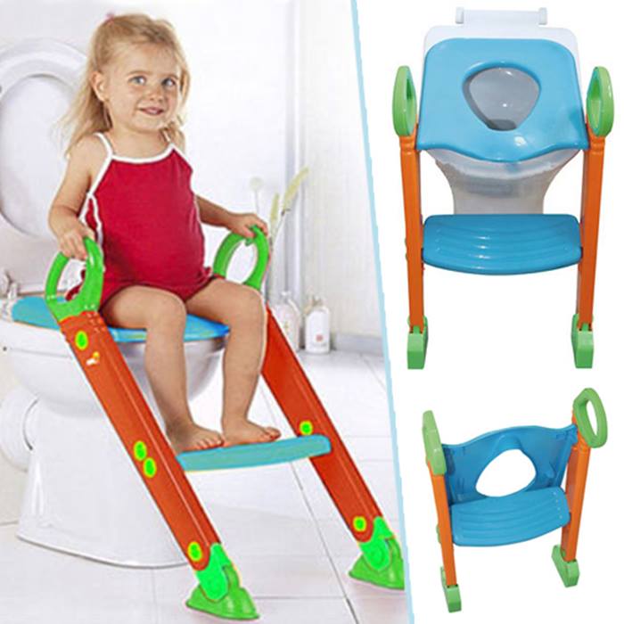 2-In-1 Toddler Toilet Seat Trainer With Step Ladder