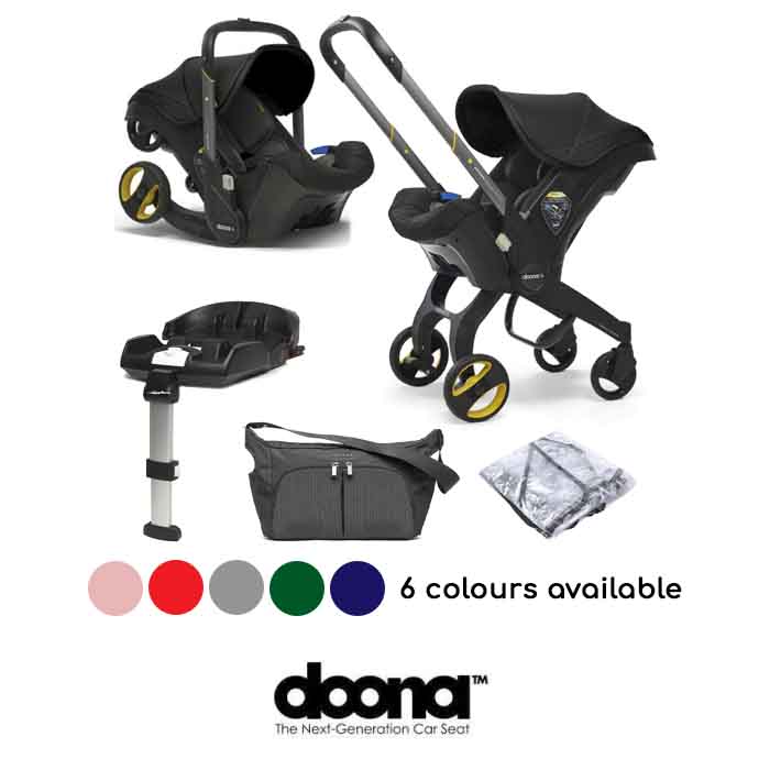 Doona Infant Car Seat Stroller With ISOFIX Base Free Raincover Changing Bag