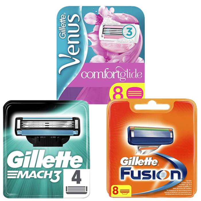Gillette Blades - Fusion, Mach3 & Venus - 4, 8 or 16 Pack