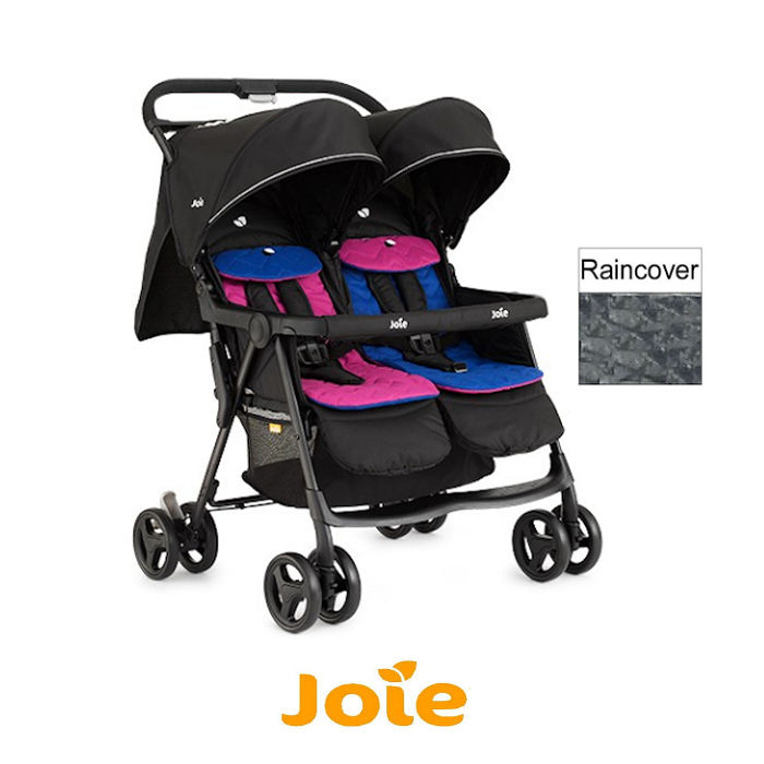 oie Aire Twin Stroller - Pink  Blue