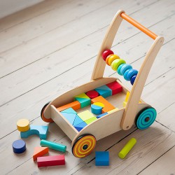 Baby Walker with Bright Wooden Blocks 250