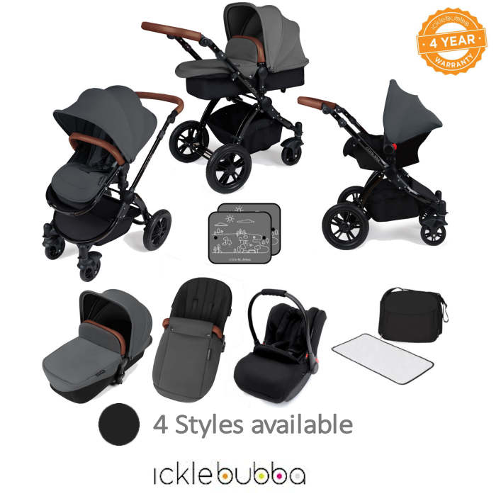 Ickle bubba Stomp V3 Black All In One Travel System