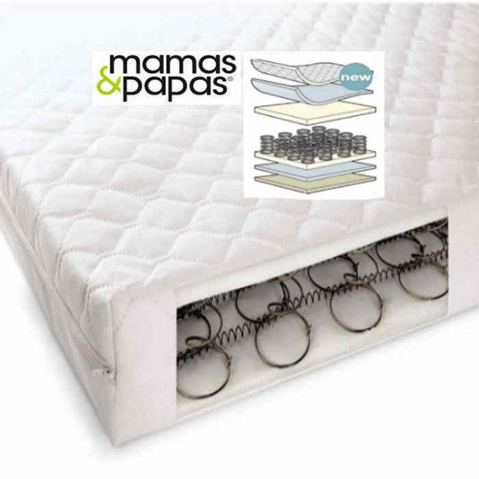 Mamas  Papas Sleepfresh Perfect Balance 400 Sprung Cot Bed Mattress  140 x 70cm