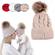 Mummy and Baby Matching Pom Pom Hat Set - 5 Colours
