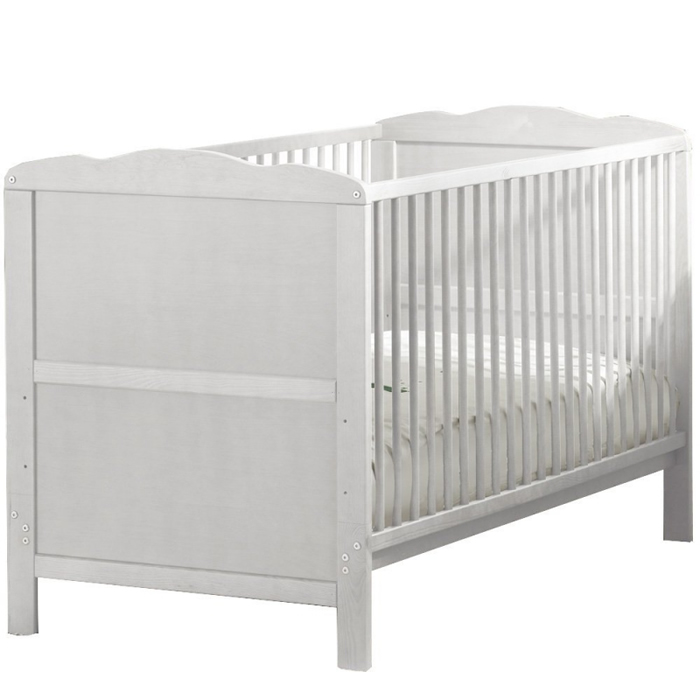 kiddies-kingdom-cot-bedtoddler-bed-140-x-70cm-white-including-foam-mattress-worth-40