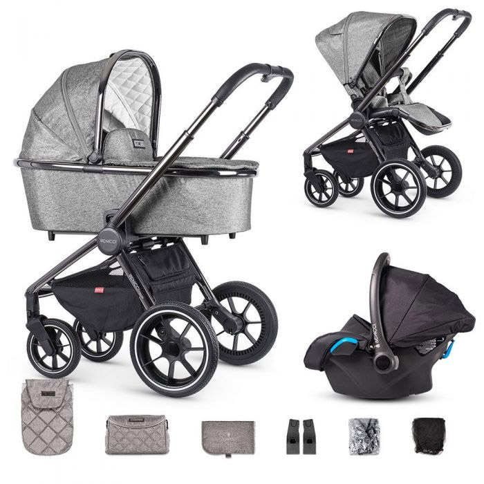 Venicci Tinum 3 in 1 Travel System Grey