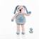 motif blue bunny