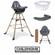 Childhome Evolu ONE.80 3in1 Rotating Highchair with Tray And Bumper Bundle