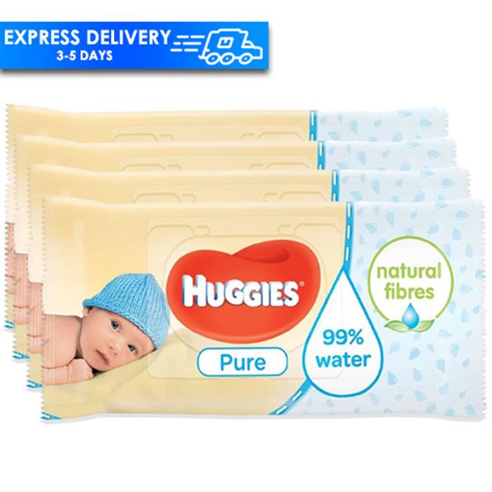 18-Packs of Huggies Pure & Gentle Wipes - 1008 Wipes