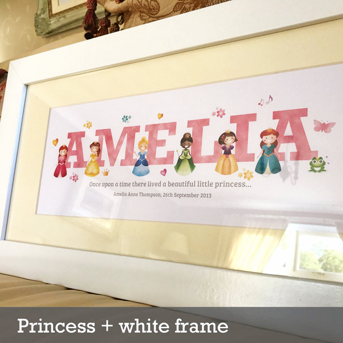 2 Princess frame white