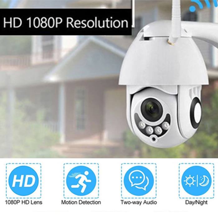 1080P Home Security Wi-Fi Camera with Night Vision