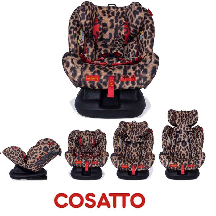 Cosatto Paloma All In All Group 0123 Isofix Car Seat Hear Us Roar