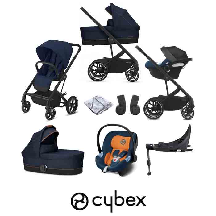 Cybex Balios S Lux (Aton M) Travel System with Carrycot & ISOFIX Base